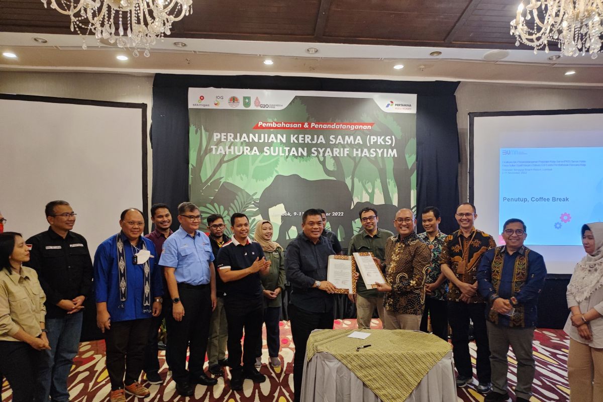 Perkuat pengembangan Tahura Minas, Pemprov Riau - PHR tandatangani PKS