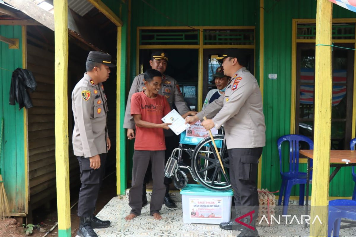 Polres bantu dua penderita disabilitas warga Kecamatan Jorong