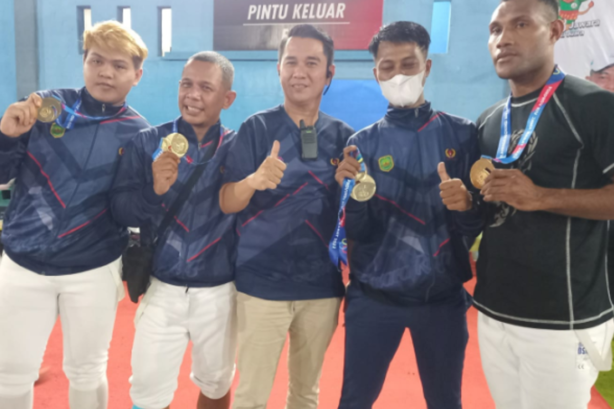 Subang berhasil capai target medali emas anggar Porprov Jabar