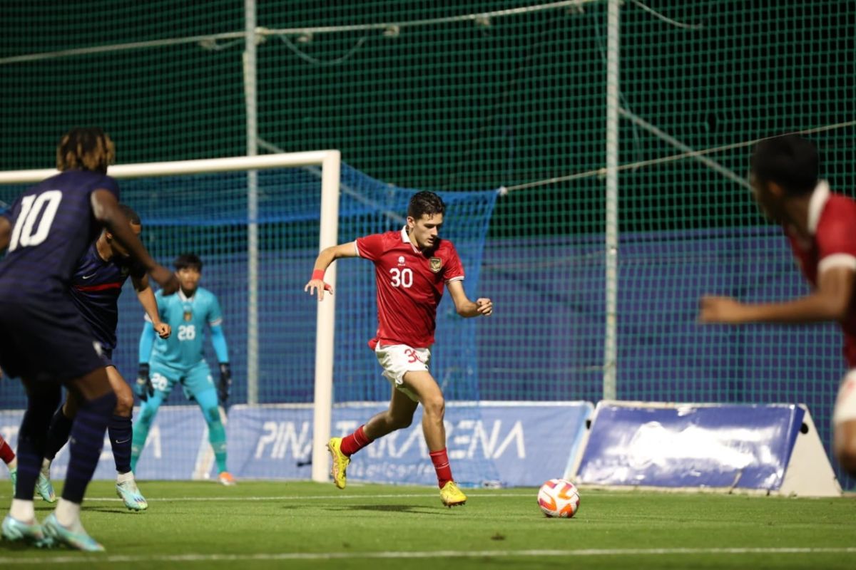 Timnas U-20 Indonesia kalah enam gol dari Prancis