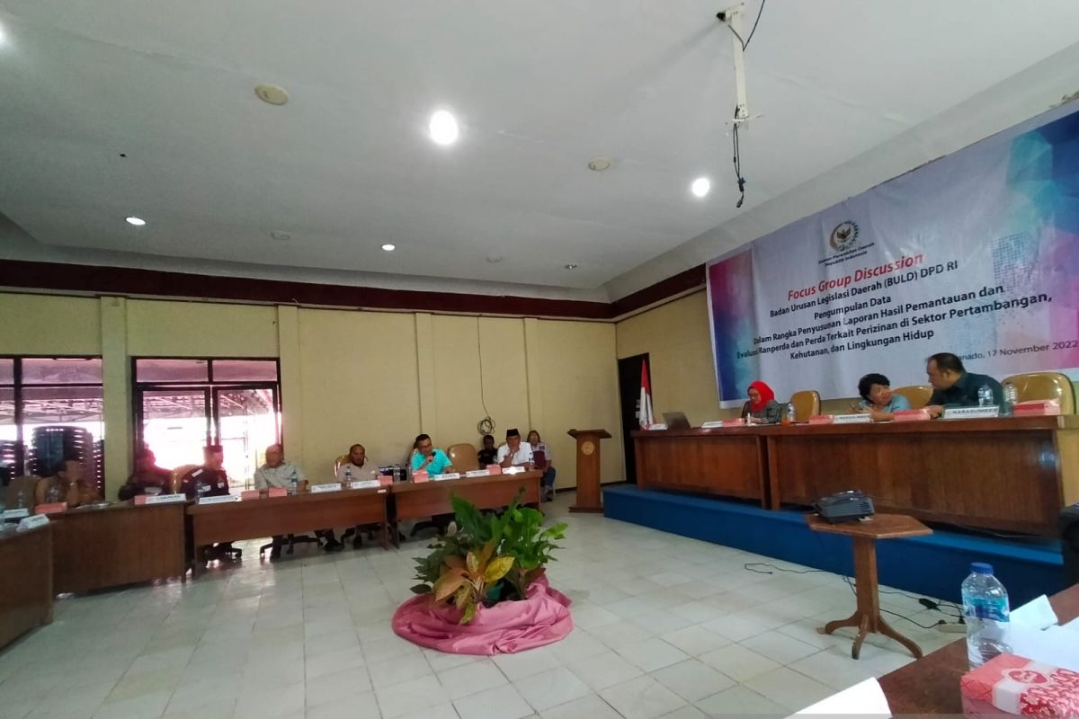 BULD DPD-RI kumpul evaluasi Ranperda-Perda pertambangan - kehutanan - LH di Sulut