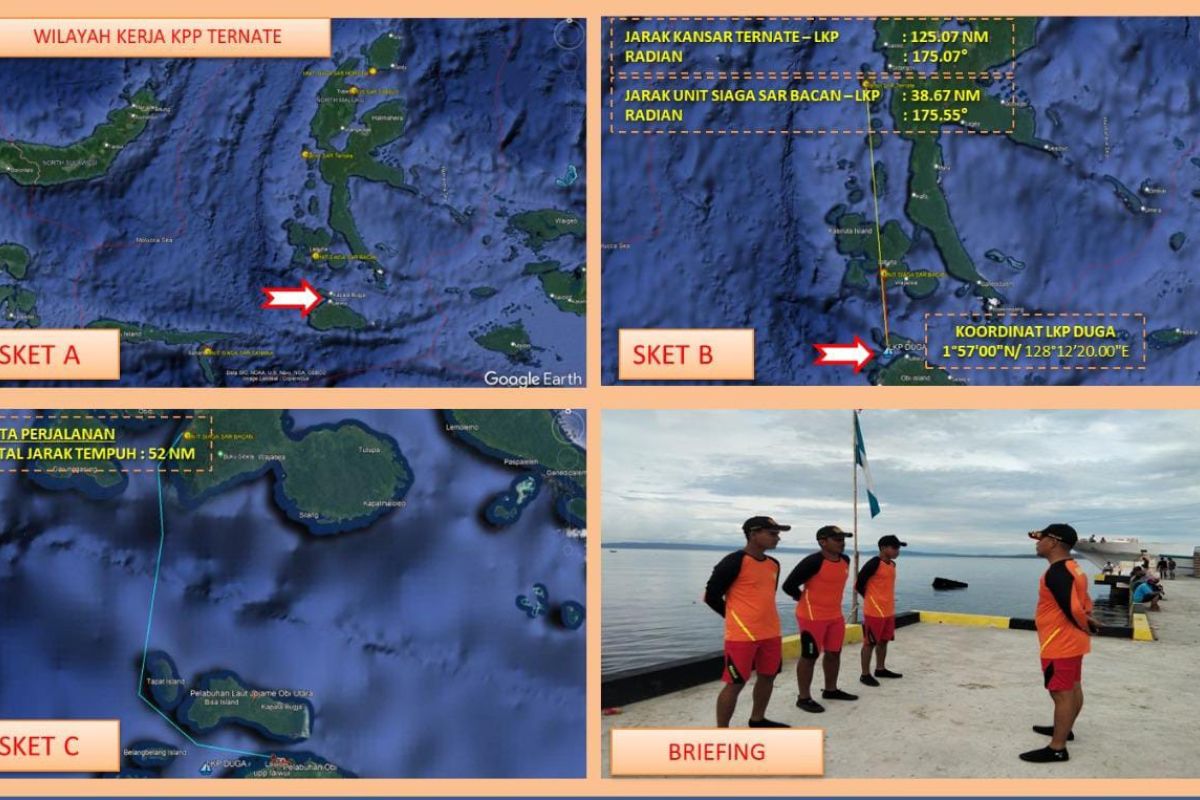 Tim Basarnas dikerahkan cari nelayan hilang di Pulau Obi Malut