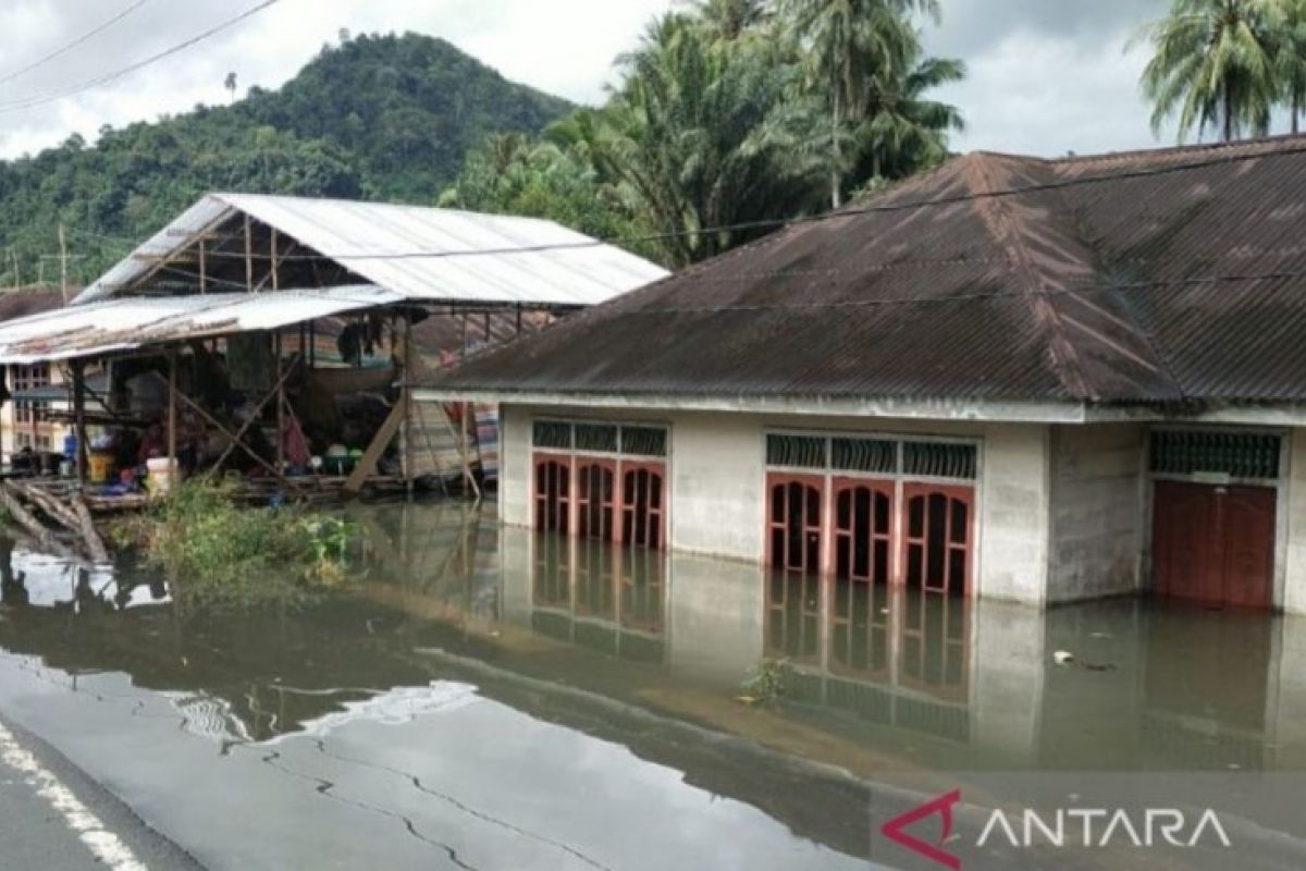 Ratusan rumah di Tapanuli Selatan terendam banjir