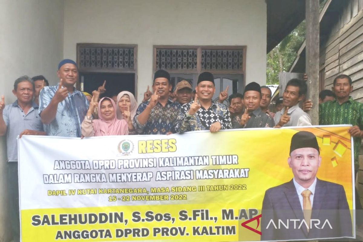 Anggota DPRD Kaltim Salehuddin serap aspirasi warga Kukar