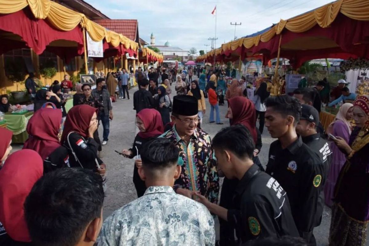 Puluhan UMKM ramaikan bazar dan festival kuliner di Inhil