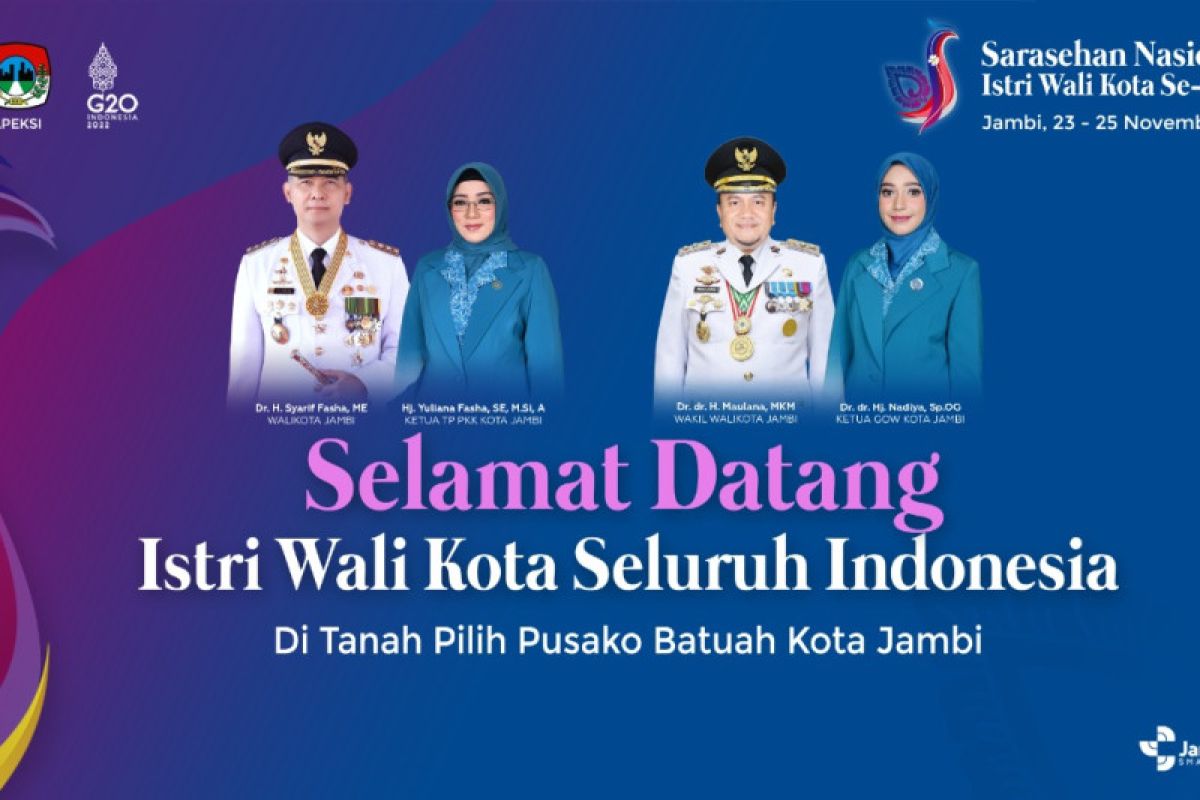 Sarasehan Istri Wali Kota se-Indonesia perdana digelar di Kota Jambi