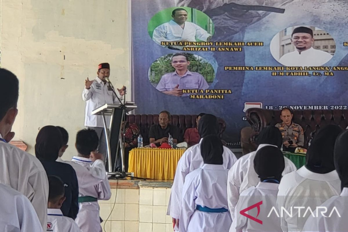 105 peserta ikuti kejuaraan karate piala Senator Aceh Syech Fadhil di Langsa