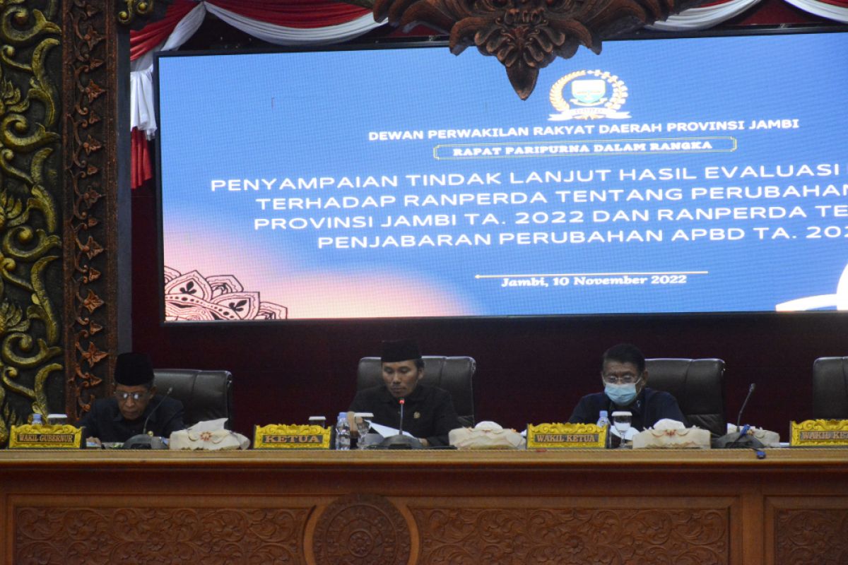 DPRD gelar paripurna penyampaian hasil evaluasi APBD Perubahan 2022