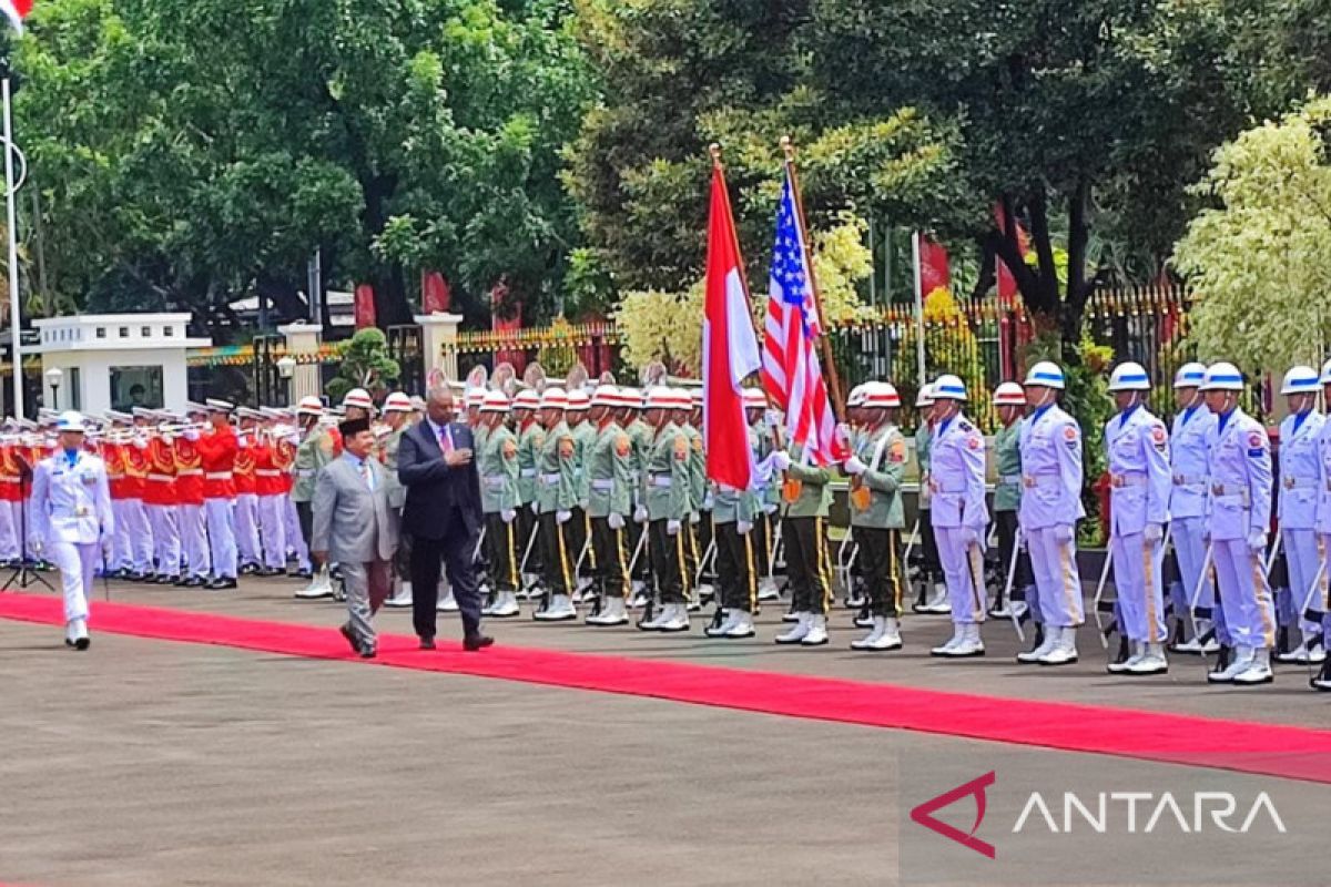 Menhan Prabowo terima kedatangan Menhan AS