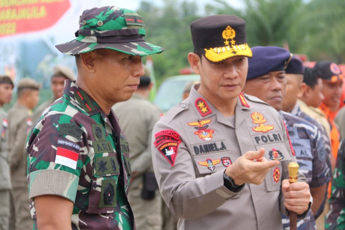 Kapolda Kaltara hadiri Latihan Penanggulangan Bencana Alam Korem 092