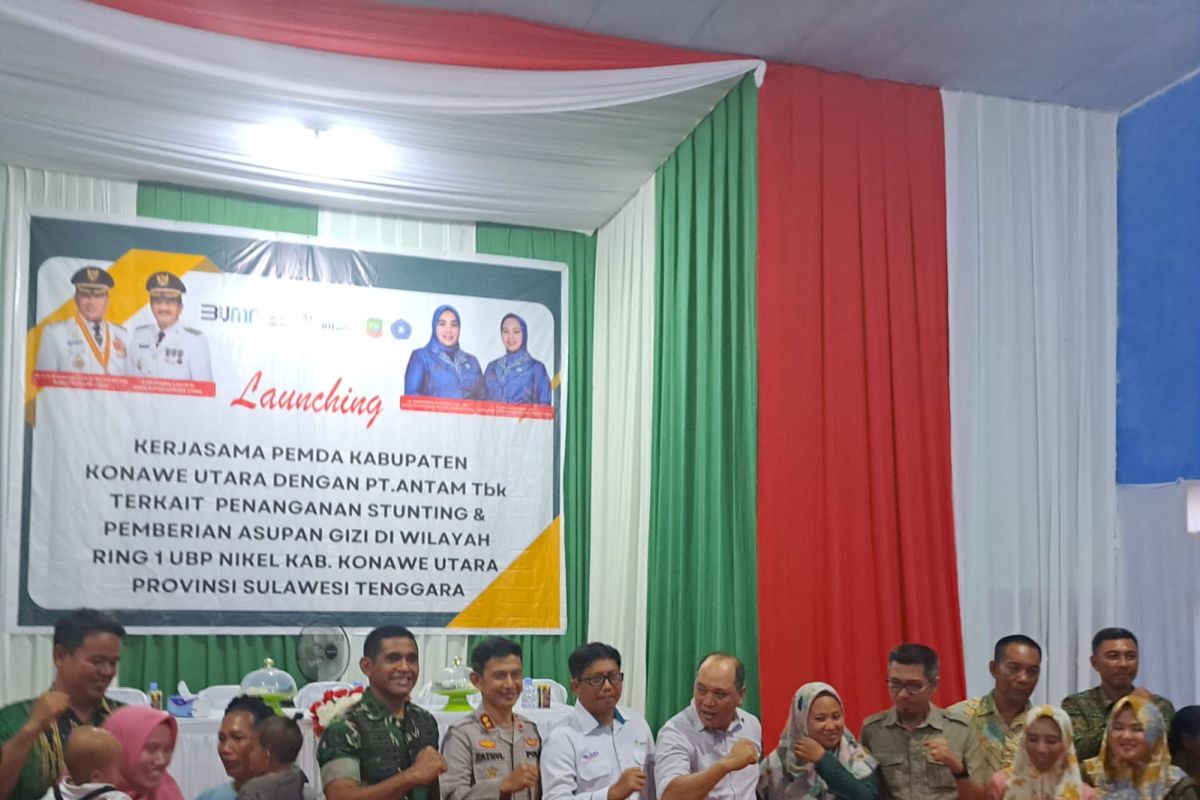 Antam bersama Pemda Konawe Utara Luncurkan Program Penanganan Stunting