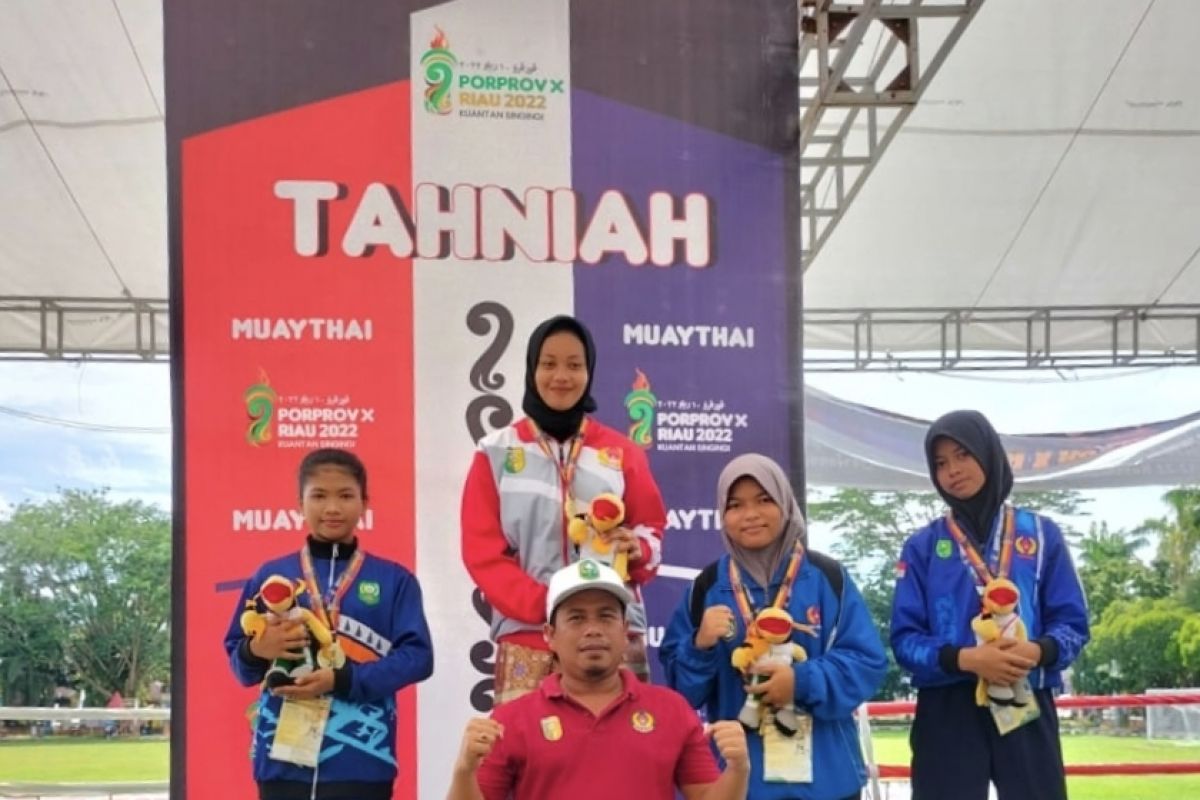 Porprov Riau, Kuansing juara umum Muaythay dengan tujuh emas