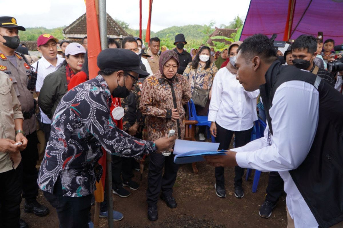 Kemensos beri bantuan instalasi pengolahan air kepada masyarakat Gunungkidul