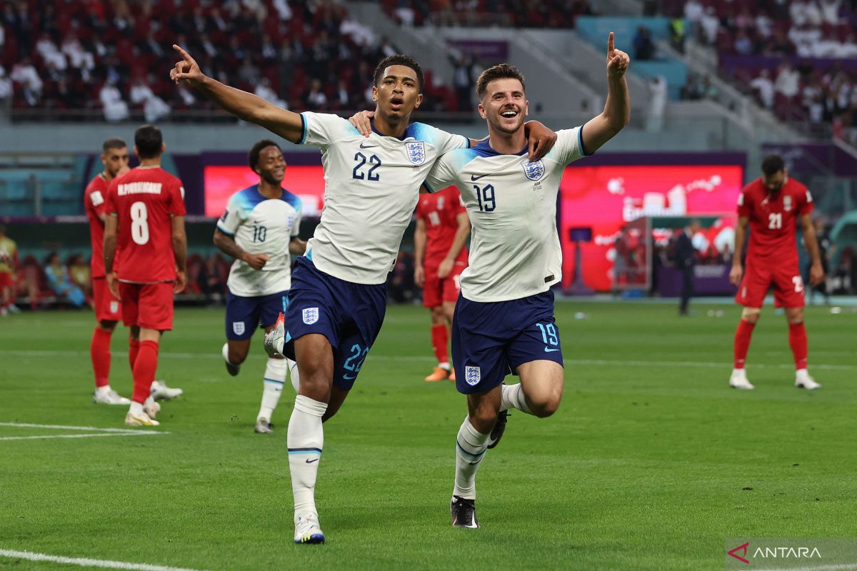 Inggris mulai Piala Dunia 2022 dengan pesta gol 6-2 atas Iran