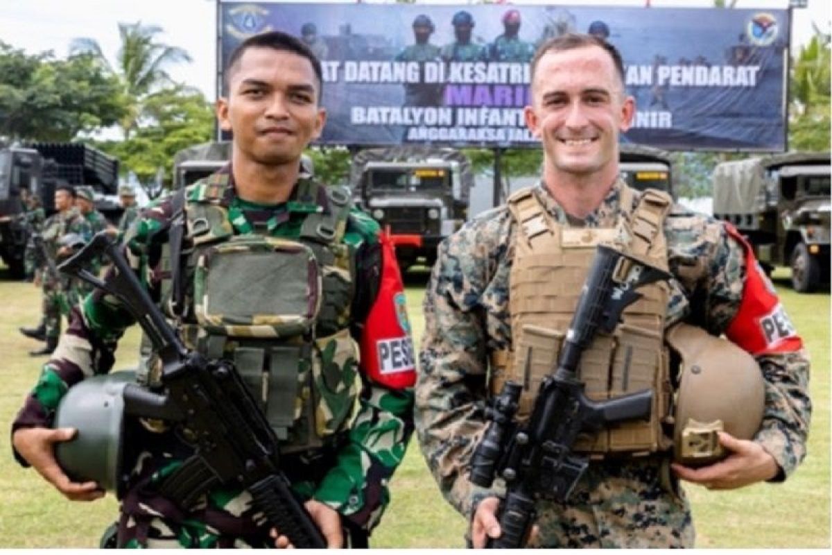 TNI Angkatan laut Indonesia dan AS gelar latihan bersama di Lampung