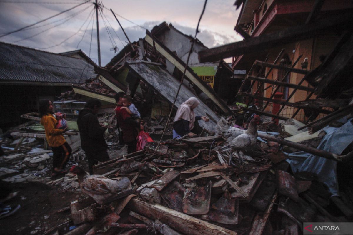 Korban meninggal gempa Cianjur menjadi 268 orang