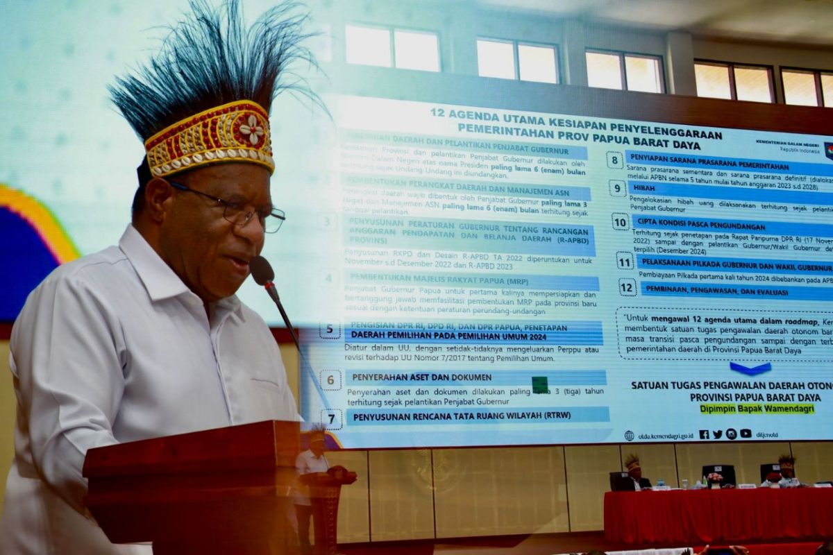 Wamendagri minta semua pihak bersinergi untuk Papua Barat Daya