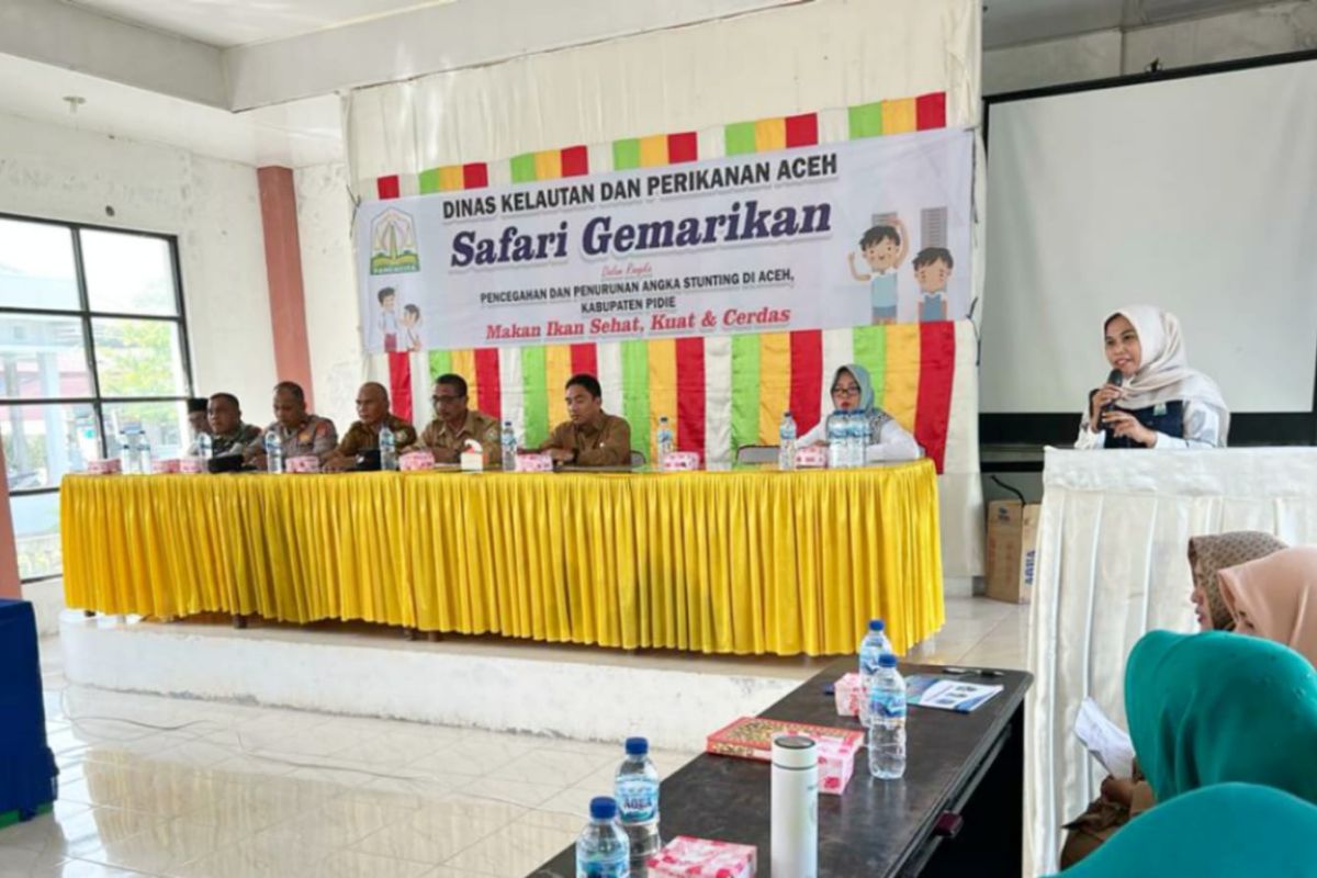 DKP Aceh gelar safari Gemarikan untuk pencegahan stunting di Pidie