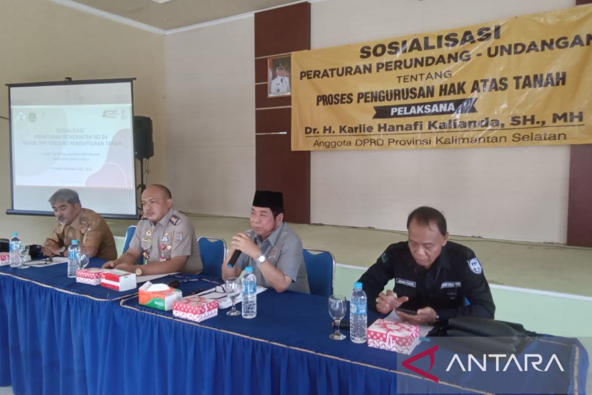 DPRD Kalsel anjurkan warga aktif urus pendaftaran tanah