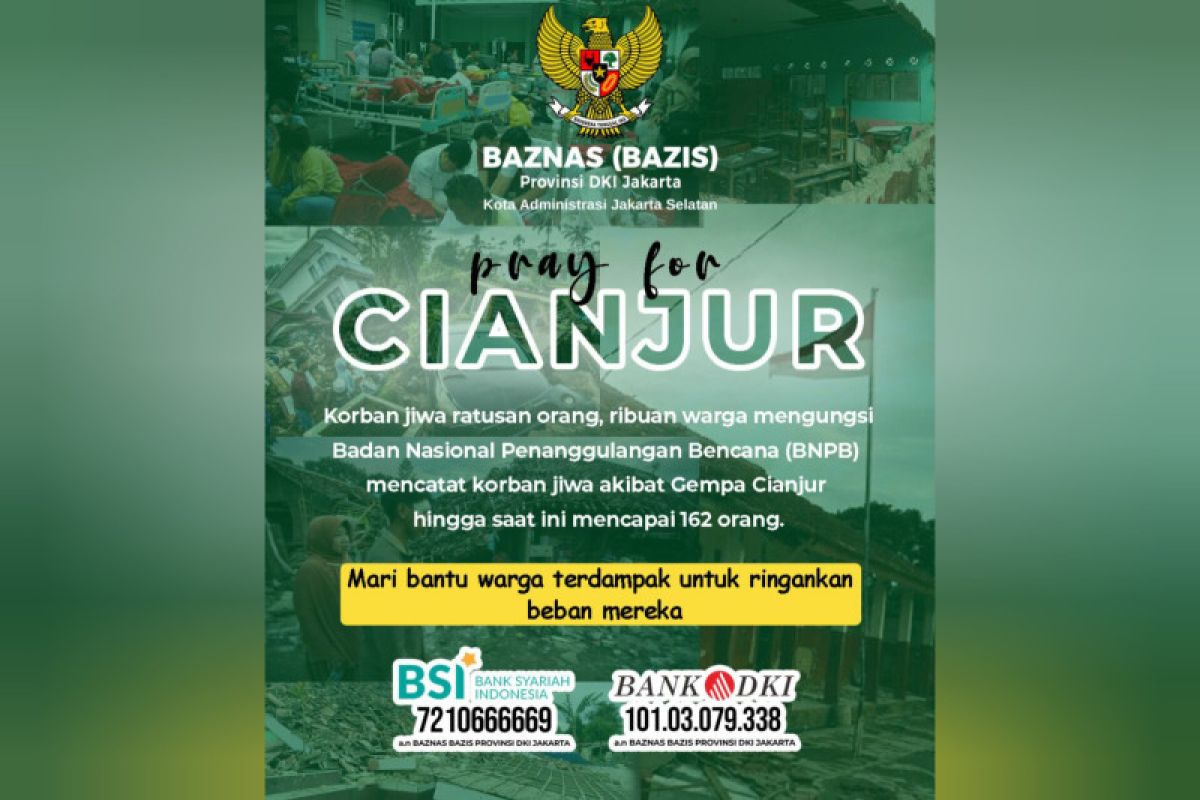 Baznas Bazis Jaksel galang bantuan bagi korban gempa Cianjur