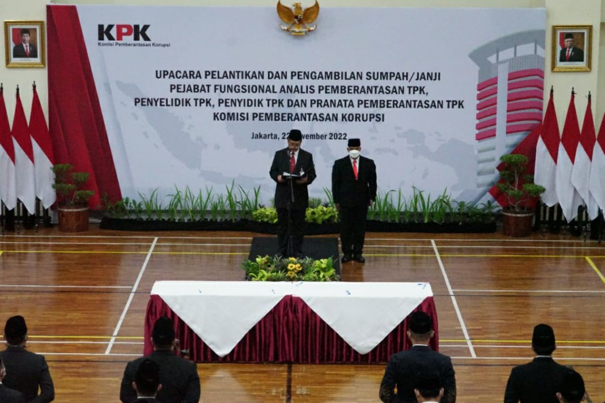 KPK lantik 707 pegawai untuk jabatan fungsional