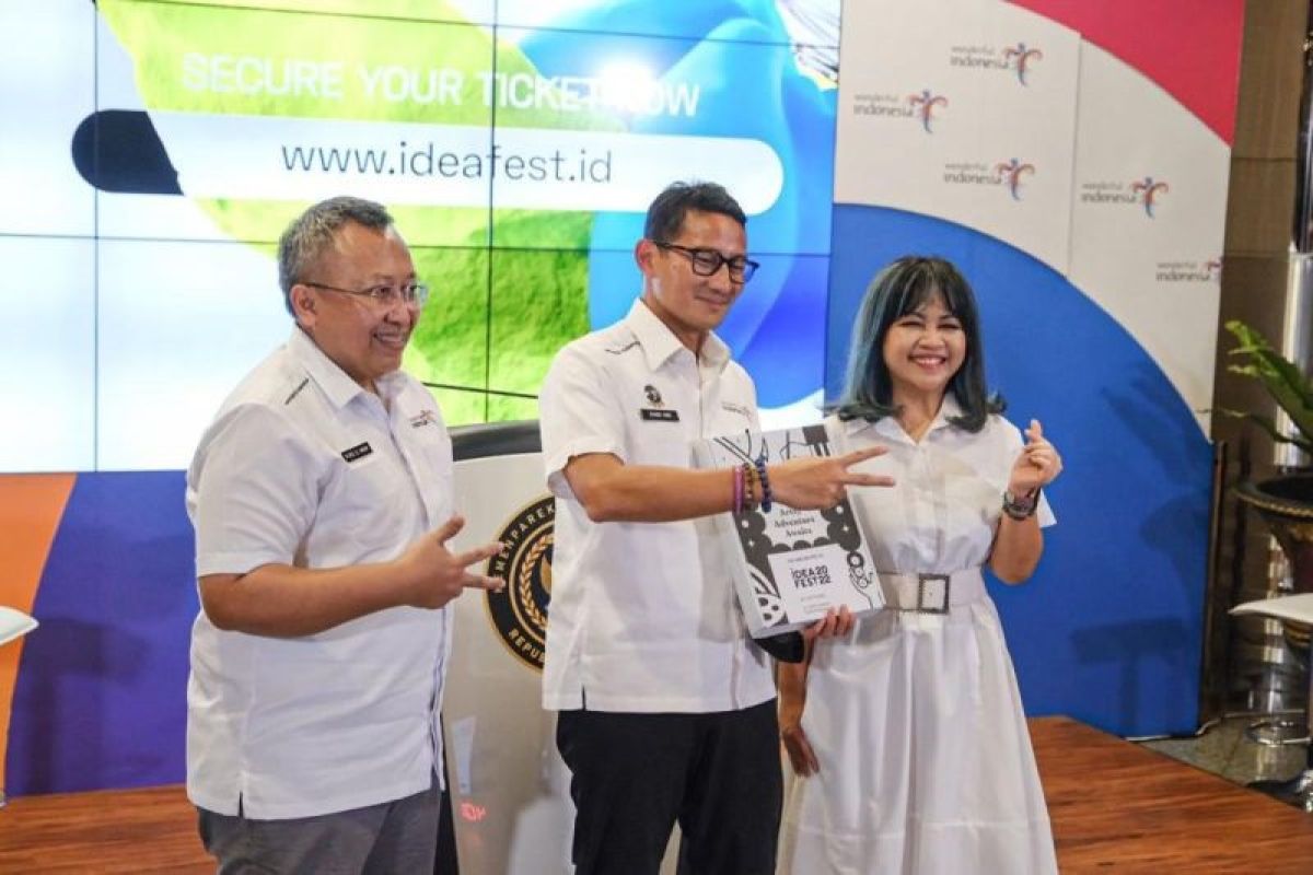 Menparekraf Sandiaga Uno dukung IdeaFest 2022 untuk pertumbuhan industri kreatif