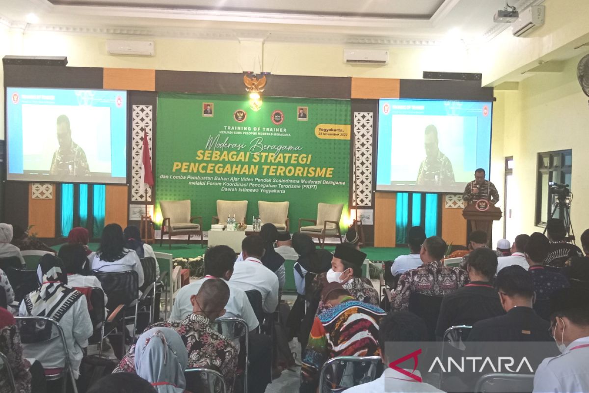 Cegah radikalisme, BNPT imbau guru di DIY kembangkan pembelajaran moderasi beragama