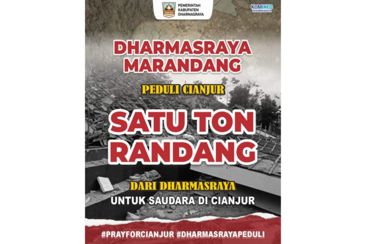 Pemkab Dharmasraya masak satu ton rendang untuk Cianjur