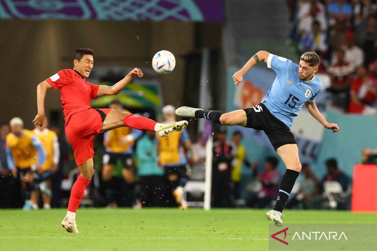 Pertandingan Uruguay vs Korea Selatan berakhir imbang tanpa gol