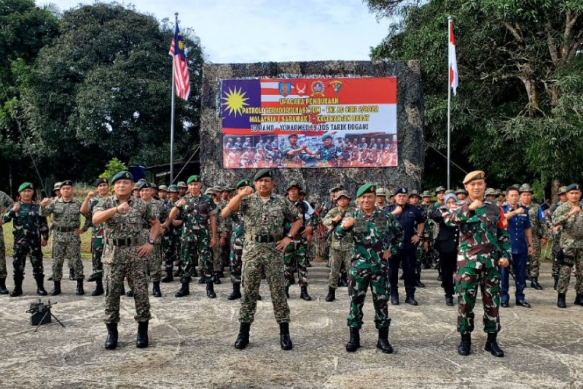 TNI AD dan TDM laksanakan patroli terkoordinasi di batas RI-Malaysia