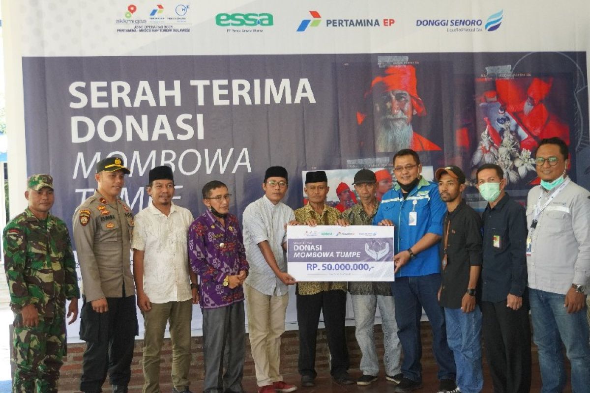 Peduli Kelestarian Budaya Daerah, DSLNG Donasi untuk Mombowa Tumpe