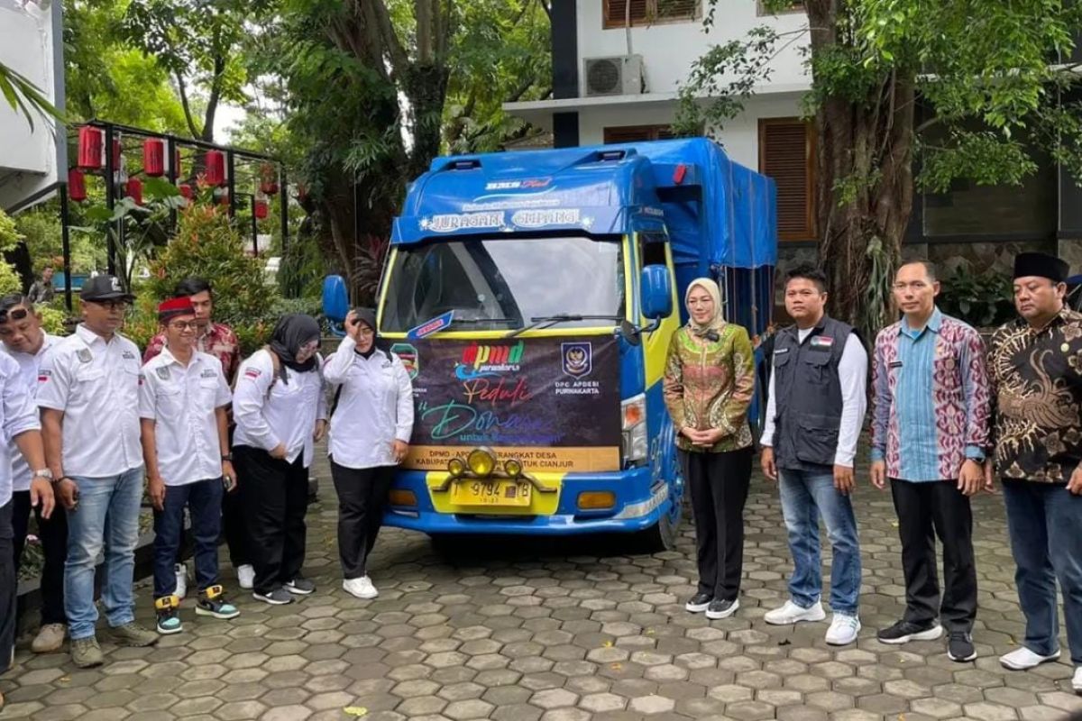 Apdesi Purwakarta salurkan berbagai bantuan untuk korban gempa di Cianjur