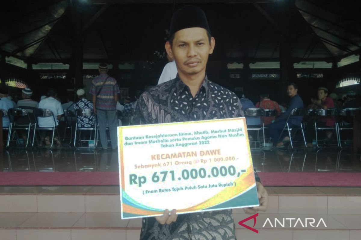 Pengurus dan pemuka agama di Kudus dapat bantuan Rp3,5 miliar