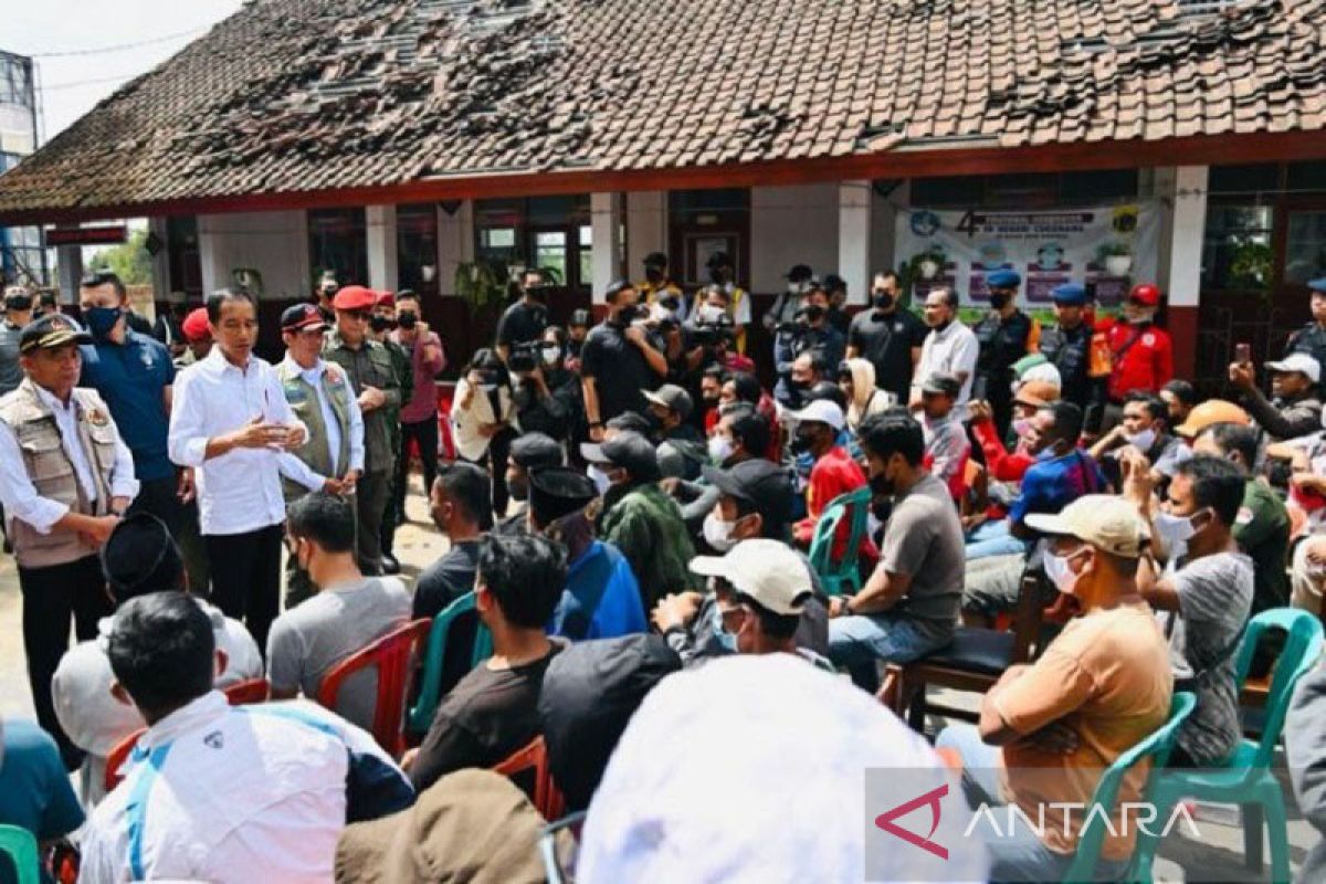 Presiden tinjau Kecamatan Cugenang terdampak gempa terparah