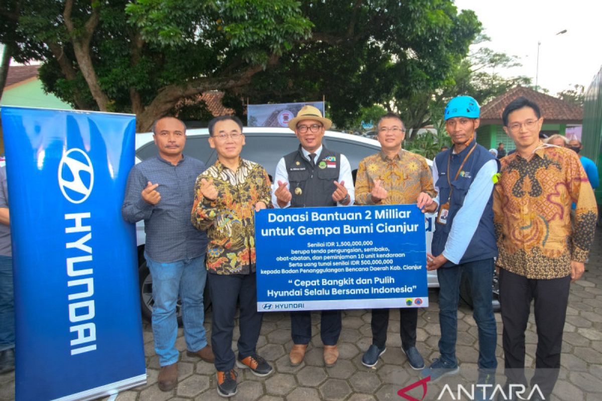 Hyundai salurkan bantuan untuk korban gempa Cianjur