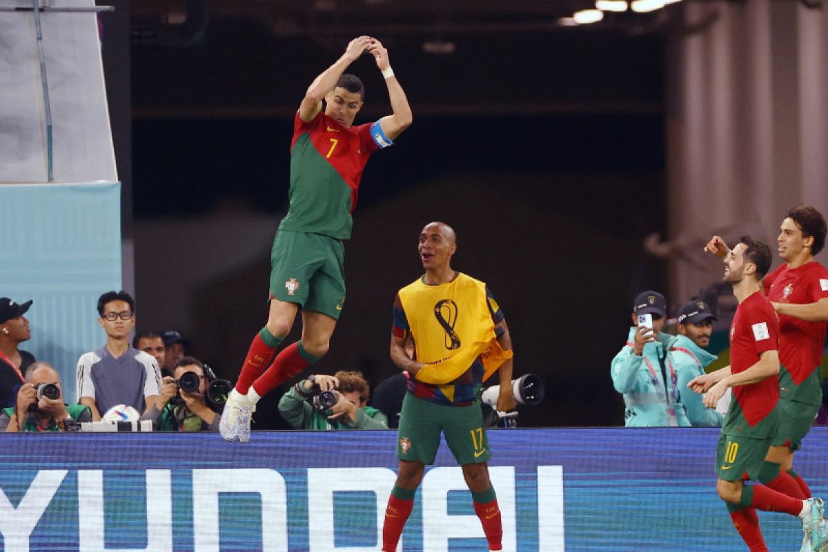 Portugal tekuk Ghana, Ronaldo rekor cetak gol di 5 piala dunia