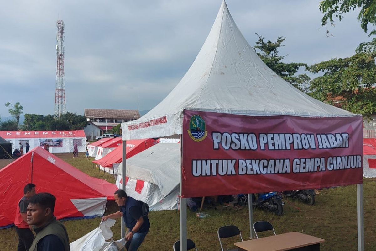 Pemprov Jawa Barat dirikan 15 posko bencana gempa di Cianjur