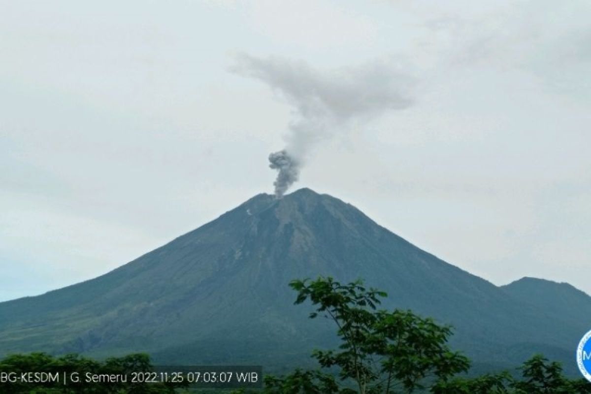 Gunung Semeru alami erupsi 90 detik lontarkan abu setinggi 500 meter