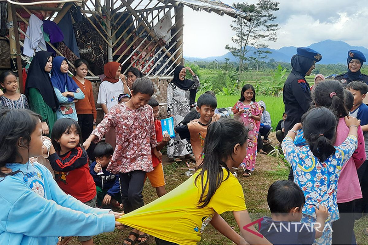 Keceriaan anak-anak penyintas gempa Cianjur ikut pemulihan trauma