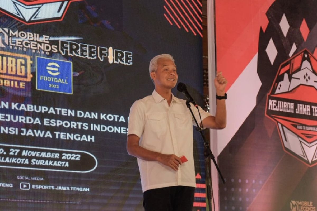 Ganjar Pranowo mendukung pengembangan esport di Jateng