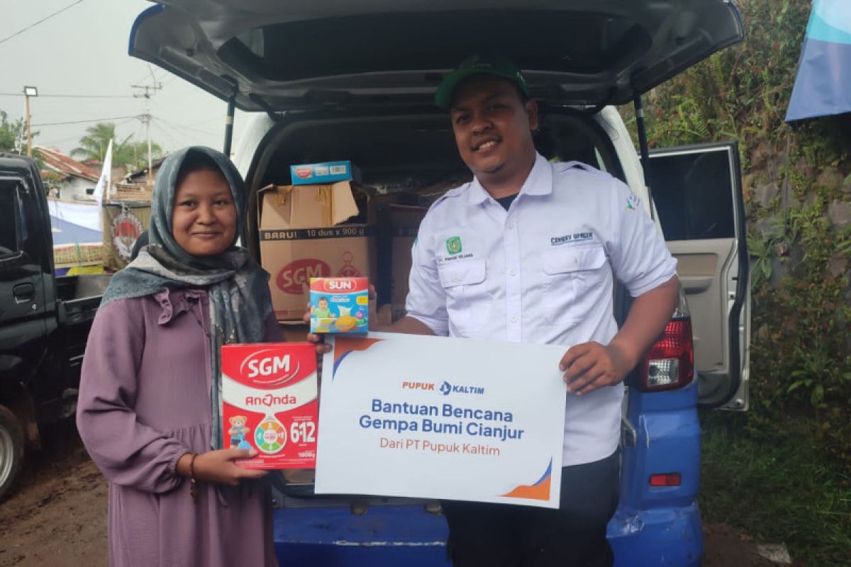 Pupuk Kaltim salurkan bantuan logistik untuk penyintas gempa Cianjur