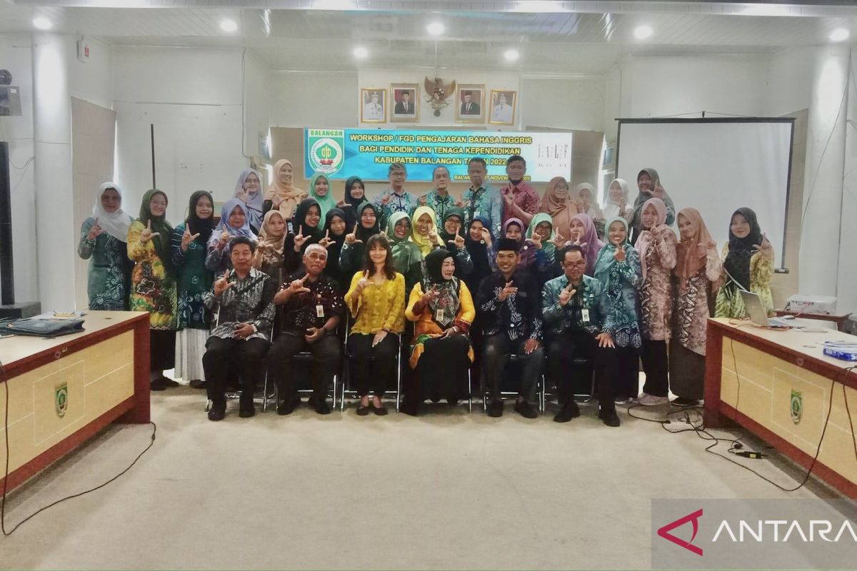 Tenaga pendidik di Balangan ikuti workshop pembelajaran bahasa Inggris