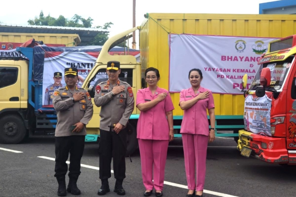 Kapolda Kaltara lepas rombongan bantuan korban gempa Cianjur