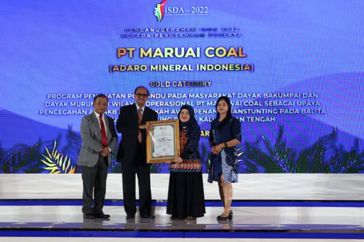 Turunkan angka stunting, PT Maruwai Coal raih penghargaan ISDA 2022