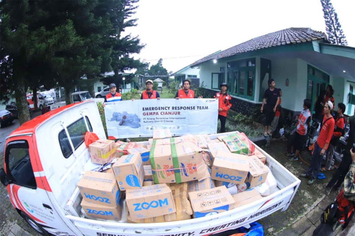 Gempa Cianjur, Relawan Kilang Cilacap turun ke lokasi untuk asesmen & serahkan bantuan