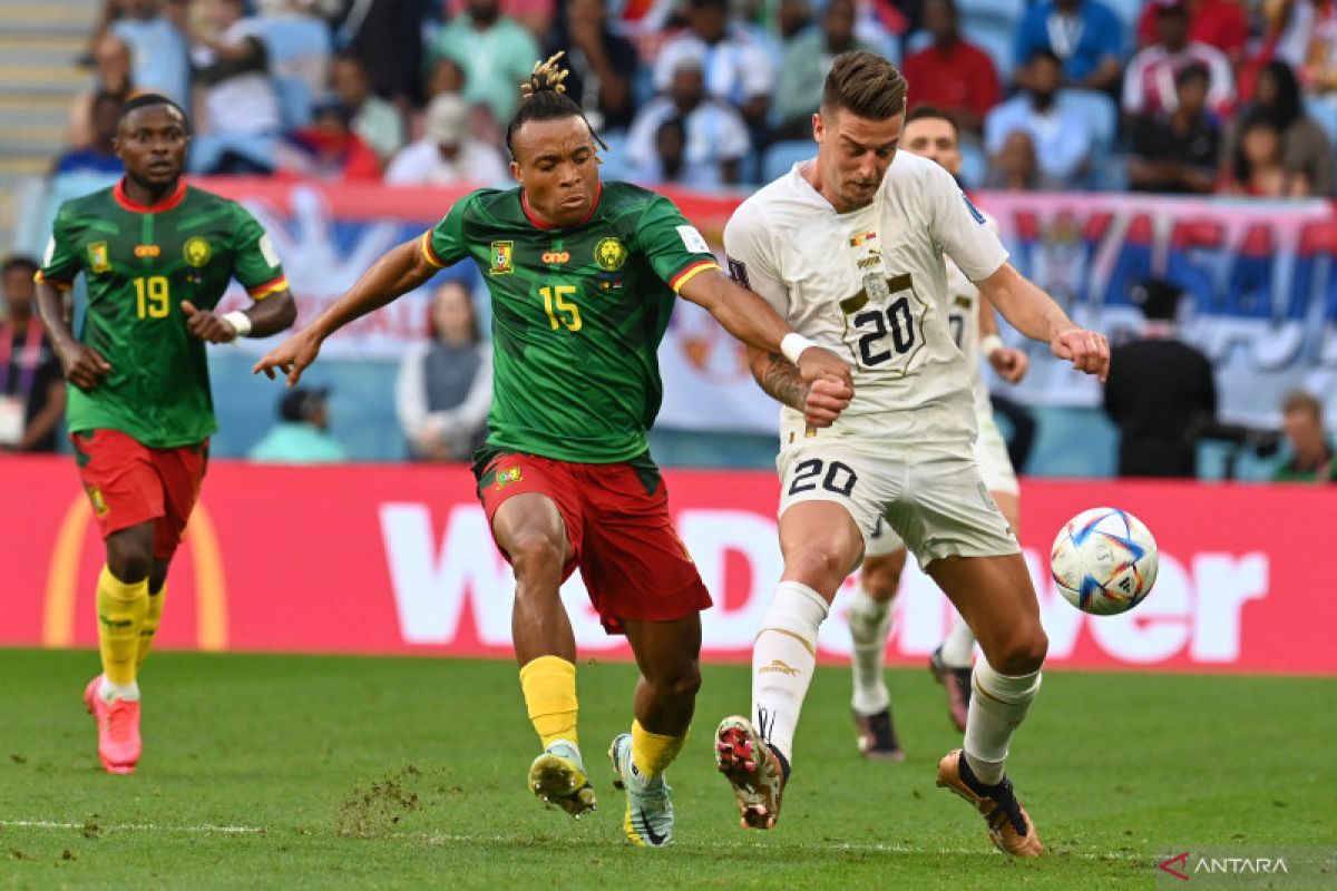 Piala Dunia: Laga Kamerun lawan Serbia berakhir imbang 3-3