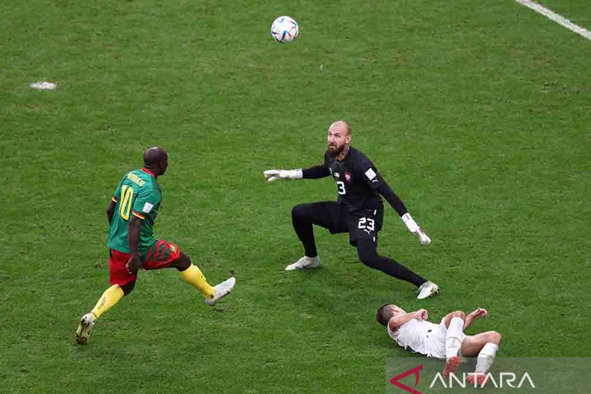 Laga Kamerun vs Serbia berakhir imbang 3-3