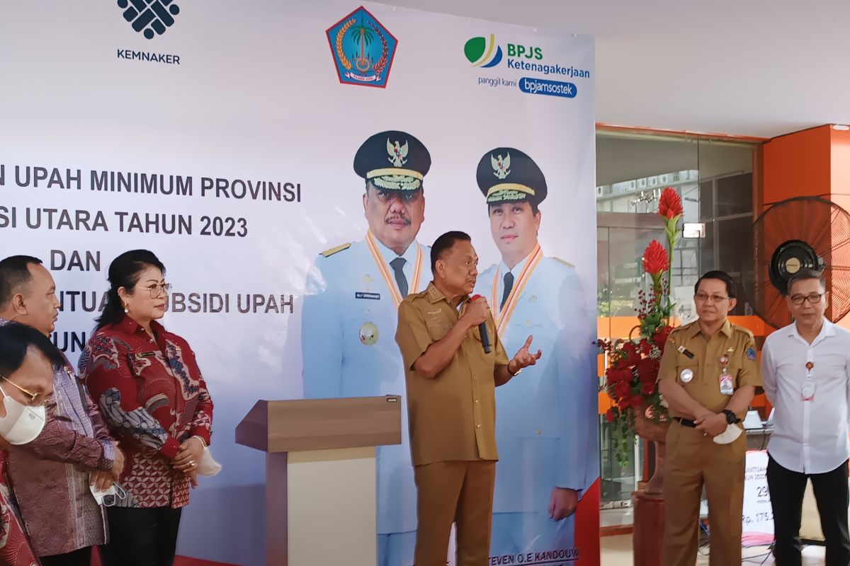 Gubernur Olly Dondokambey umumkan UMP Sulut Rp3.485.000