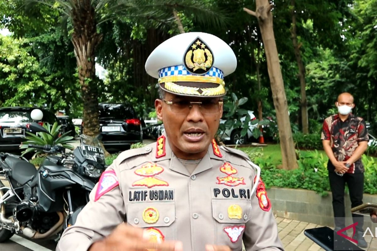 Kendaraan yang copot pelat nomor disita oleh polisi