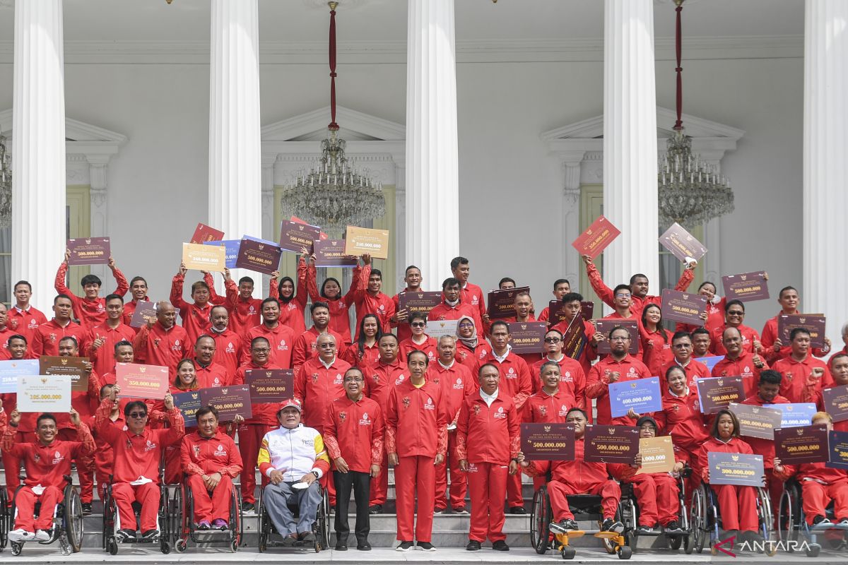 Presiden Jokowi berikan bonus Rp309 miliar bagi atlet ASEAN Para Games XI